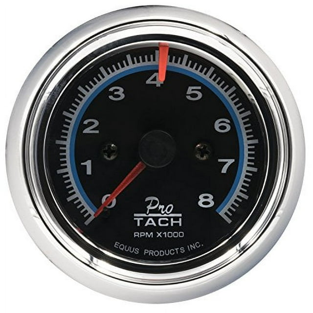 Equus 6076 Chrome Tachometer - Measures 2 1/2-Inches