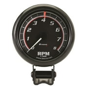 Equus 6088 3-3/8 Tachometer, Black