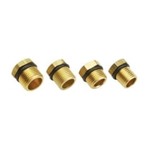 Equus Adapters, Elec WTMP, 4 pcs, 1/8" NPTF to 3/8" NPT, 1/2" NPT, 1/4" NPT, M16