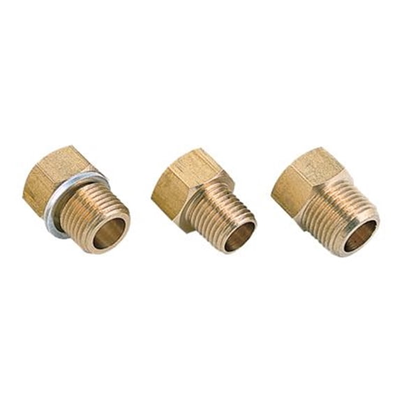 Equus Adapters, Mech Water Temp, 3 Pcs, 5/8" -18 UNF to M14x1.5, M16x1.5, M18x1.