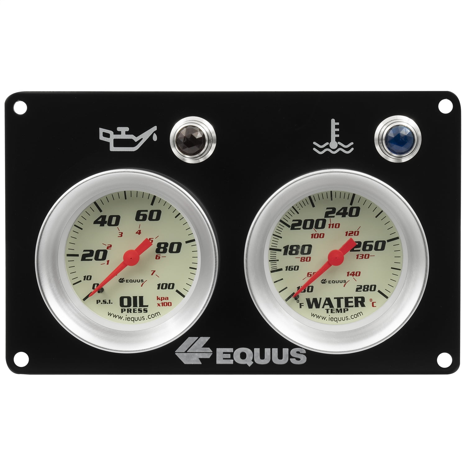 Equus E8400P 8000 Series Race Panel Gauge Set