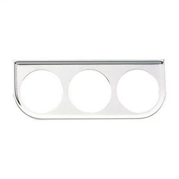 Equus Gauge Mount, Panel, Chrome, 2-1/16" Triple