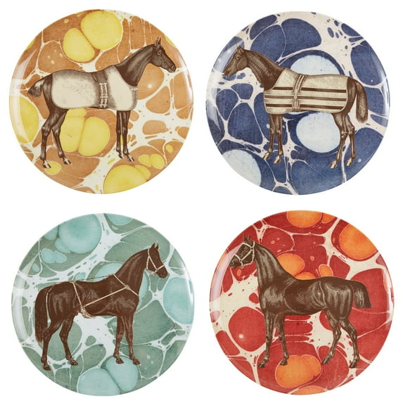 Equus Melamine Dinner Plates