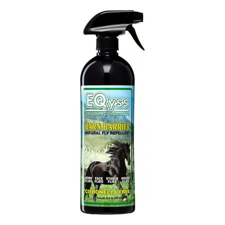 Eqyss Grooming Products Barn barrier Fly Repellent for Horses, 32 Oz