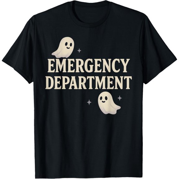 Er Halloween Emergency Department Cute Ghost Design Spooky T-Shirt