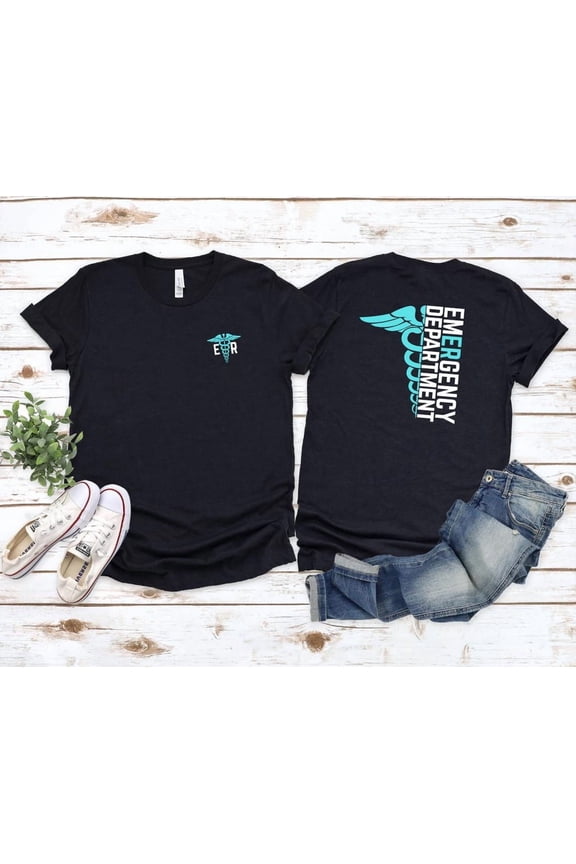 Er Nurse Emergency Room Department Rn Registered Nurse Tech Ert Healthcare Mens Male Female Womens Caduceus T-Shirt Tshirt All Size S-5XL