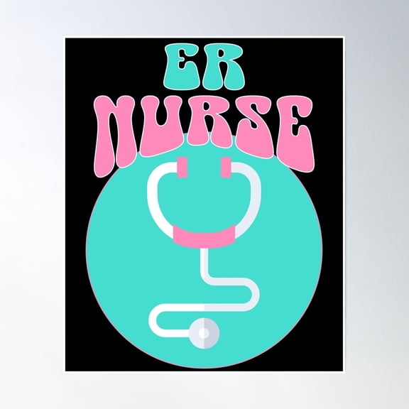 Er Nurse Poster Wall Art, Modern Wall Decor, 8x12 UNFRAMED