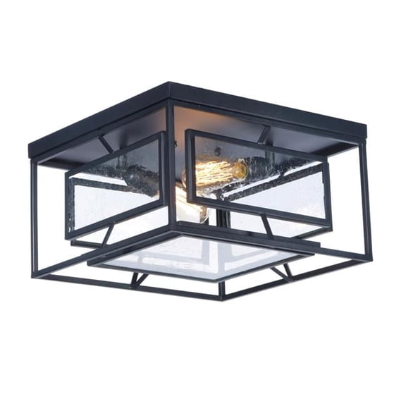 Era 2-Light Ceiling Lamp, Black
