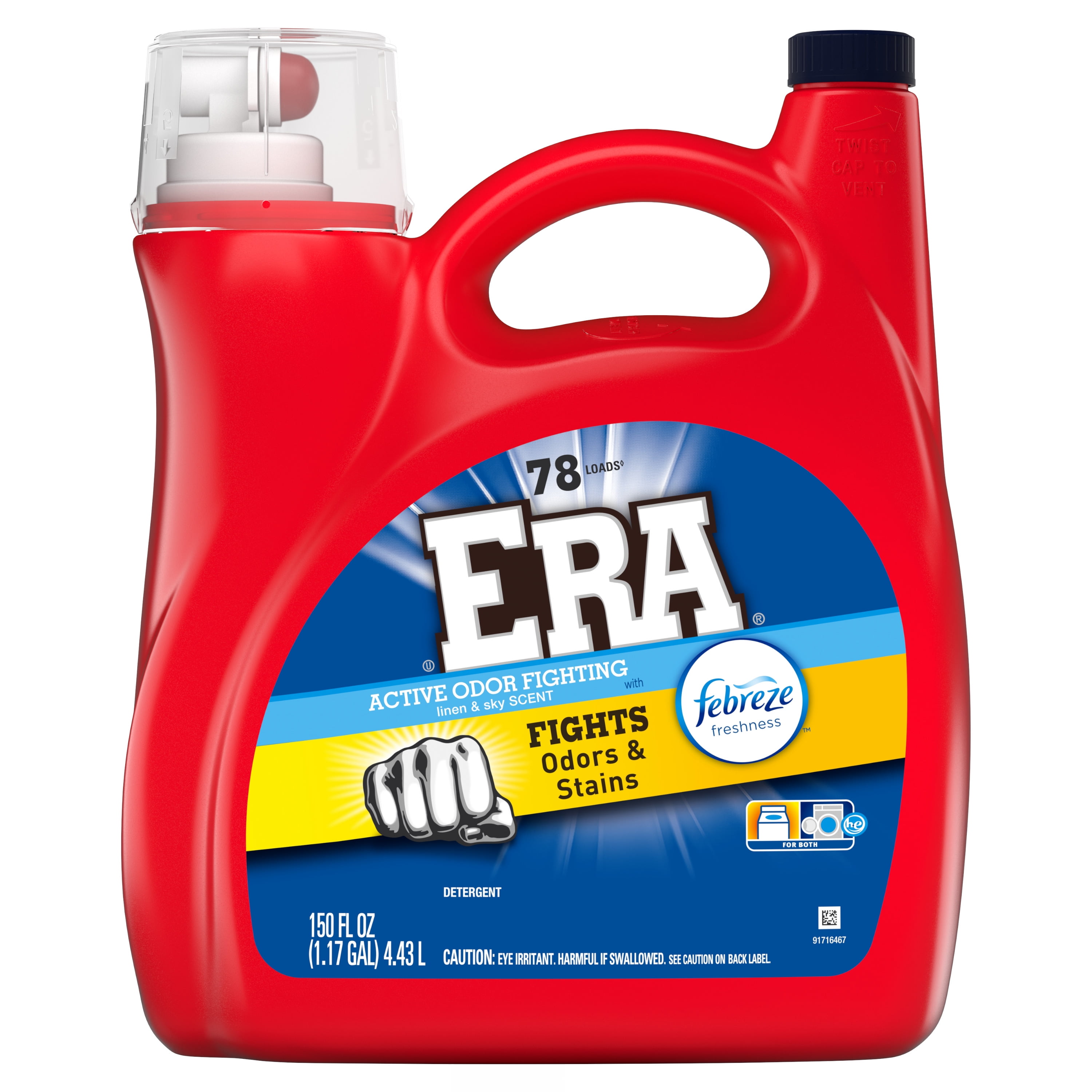 Era Active Odor Fighting Liquid Laundry Detergent with Febreze