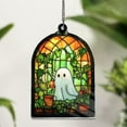 thumbnail image 1 of Era Gift Cute Ghost Plant Suncatcher, Ghost and Monstera ACRYLIC Window Hanging, Ghost Window Hangings, Plant Lovers Gift, Gift For Mom, Plant Lover, 1 of 7