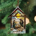 thumbnail image 1 of Era Gift Nativity catholic suncatcher Ornament Nativity Religious ACRYLIC Window Hanging, Christmas Hanging Art Decor, Christian Jesus Suncatcher, 1 of 7
