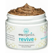 Era Organics Microdermabrasion Facial Scrub & Face Exfoliator - Spa Quality Exfoliating Face Mask with Manuka Honey & Walnut - Moisturizing Facial Exfoliant for Dry Skin, Blackheads, Wrinkles, Acne +