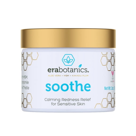 Era Organics Rosacea Redness Relief Cream - Soothe Dry Skin Irritation Calming Face Moisturizer For Rosacea, Eczema, Acne Prone Skin- Sensitive Skin Care With Milk Thistle, MSM, Avocado Oil