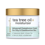 Era Organics Tea Tree Oil Face Cream - For Oily, Acne Prone Skin, Extra Soothing & Nourishing Non-Greasy Botanical Facial Moisturizer with 7X Ingredients For Rosacea, Cystic Acne, Blackheads & Redness