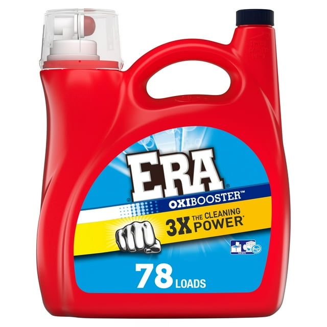 Era Oxibooster 78 Loads, Liquid Laundry Detergent, 150 fl oz