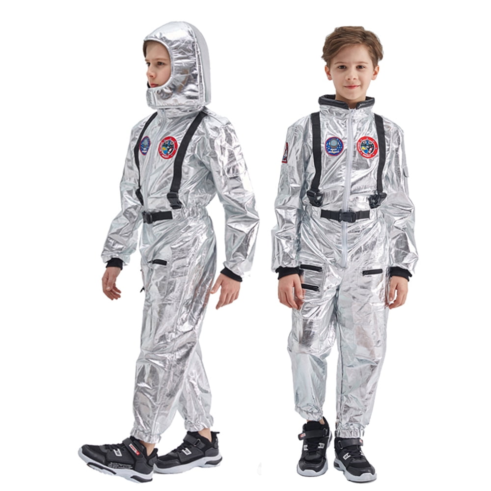 EraSpooky Kids Astronaut Costume Spaceman Cosplay Jumpsuit With ...