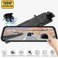 thumbnail image 1 of Erago Rear View Mirror Camera, Dash Cam Front and Rear Full Touch Screen  FHD 1080p for Car , Waterproof Backup WDR Camera, Night Vision, G-Sensor, Parking Moniter, 1 of 8