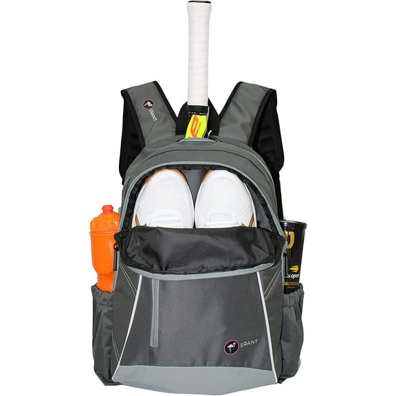 Erant Unisex Adult Tennis Racket Backpack, Polyester Gray