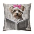 Erapdaur Cute Dog Square Pillow Cover Case for Cushions Sofa Bed