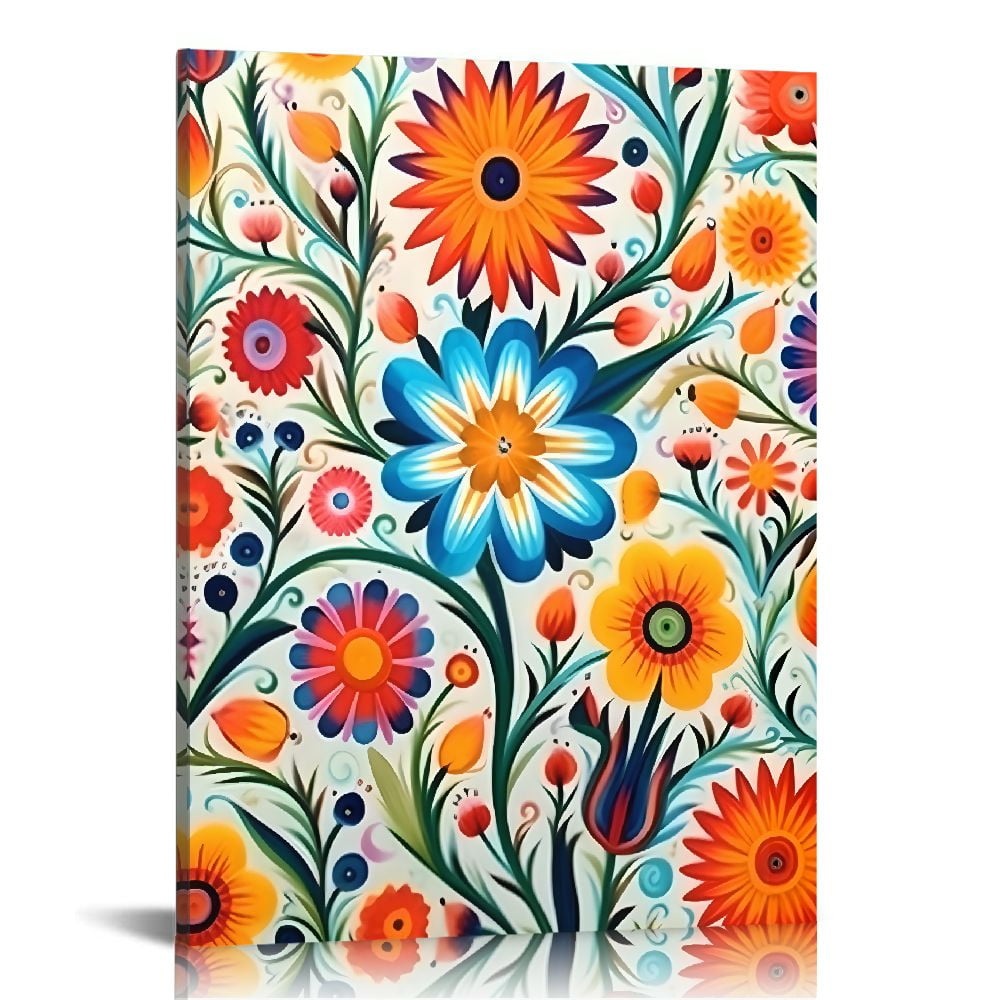 Erapdaur Flowers Outskirts Canvas Wall Art Painting Prints Farmhouse