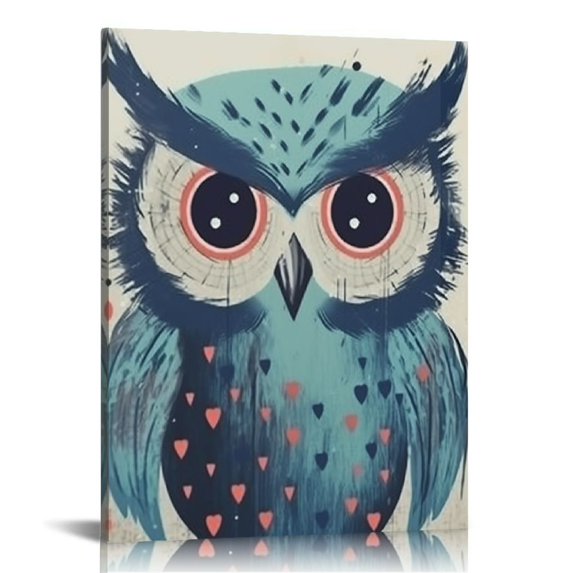 Erapdaur Owl Wall Art Print Canvas Living Room Bedroom Home Office Decor
