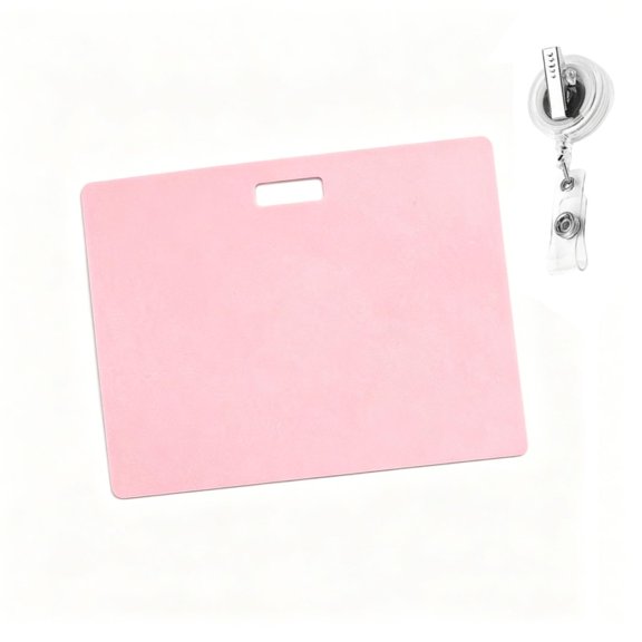 Erasable Badge Note, Reusable Mini Whiteboard Clipboard with ID Badge Clip, Pocket Sized Erasable Notepad Badge Accessory for Nurses (Vertical White)