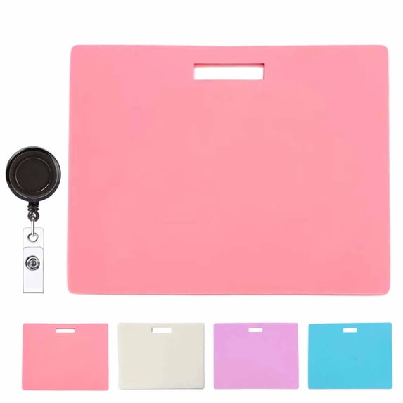 Erasable Badge Note,Reusable Silicone Vertical Horizontal Badge Buddy ...