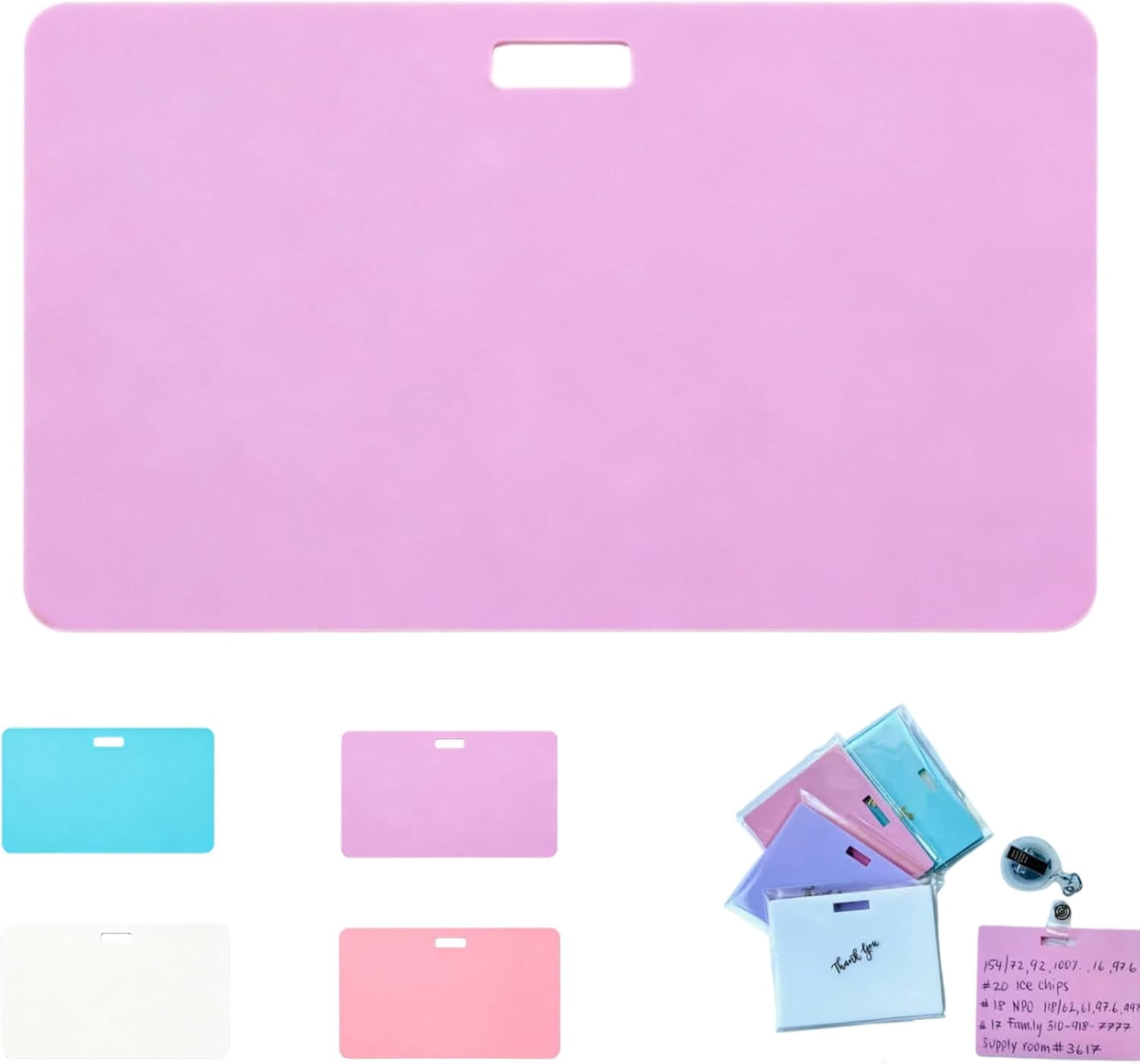 Erasable Badge Note – Vertical Silicone Notepad for Healthcare ...