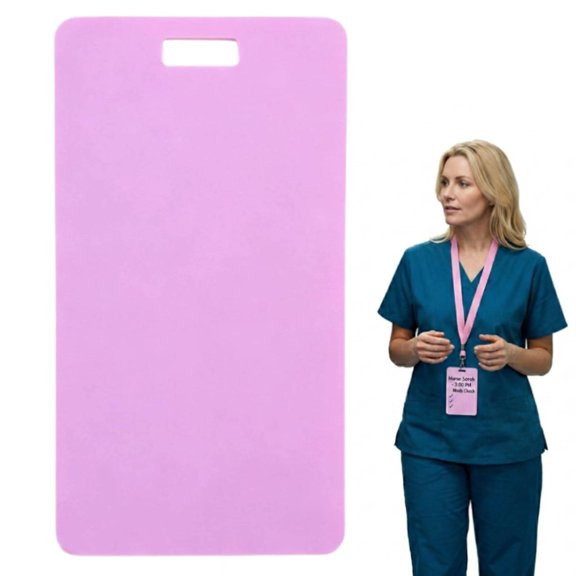 Erasable Badge Sticky Note, Reusable Silicone Badge Buddy, Ballpoint Pen Write & Alcohol Wipeable Notepad, Lightweight ID Card Badges Reel Notepad, Quick Report Note Pad for Nurses, Doctors