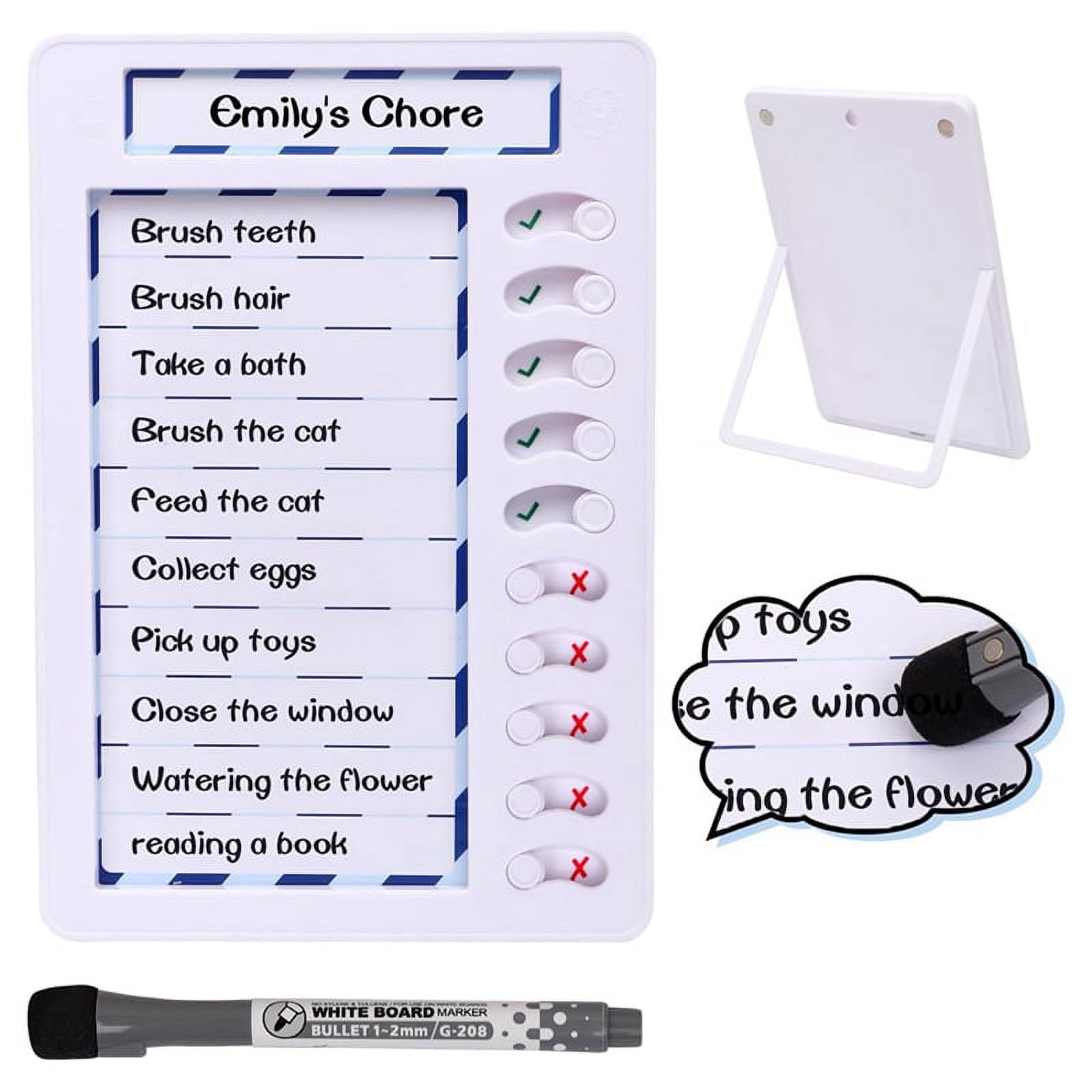 Erasable Chore Chart for Kids,Reusable to Do List Board My Chores