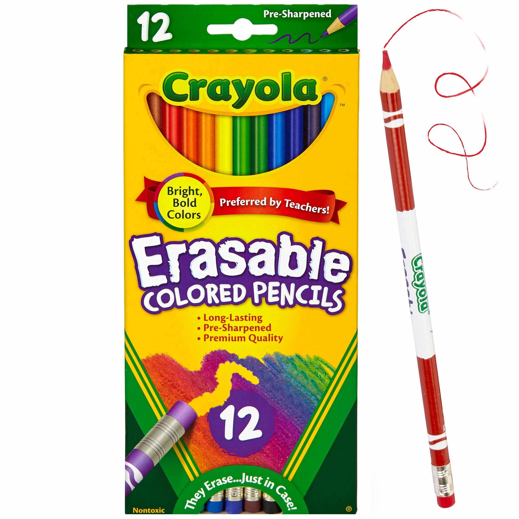 Erasable Color Pencil Set, 3.3 Mm, 2b (#1), Assorted Lead/barrel Colors, Dozen | Bundle of 5