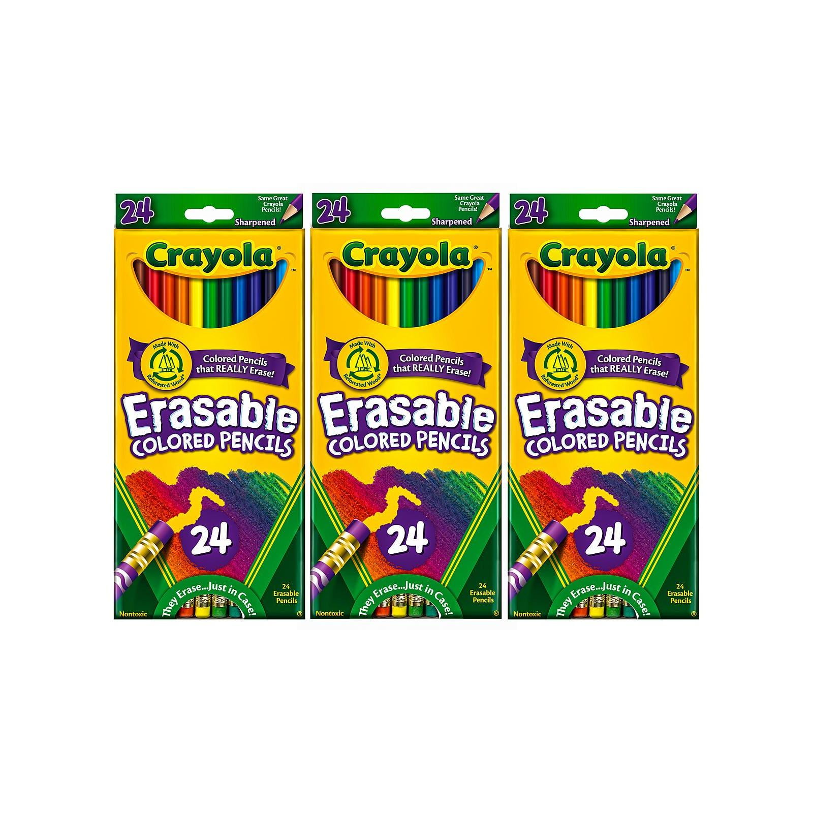Erasable Colored Pencils Set Of 24 (Pack Of 3)