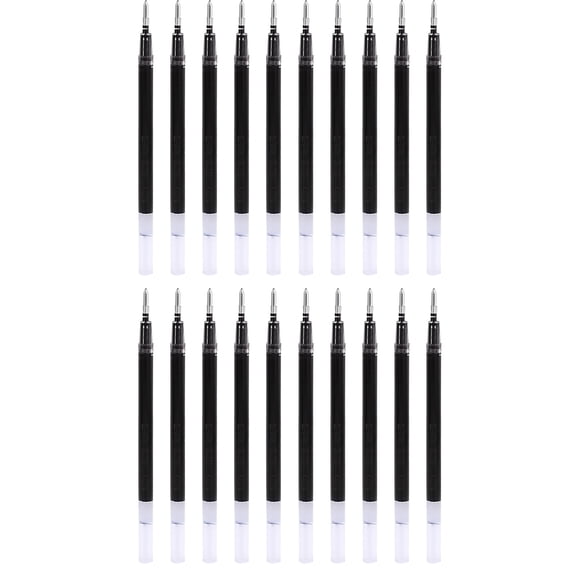 Erasable Gel Ink Refill Pack For Fine 0.7mm And 1mm Point Pen Assorted Green Black Purple Yellow 20 Count (Multicolor)