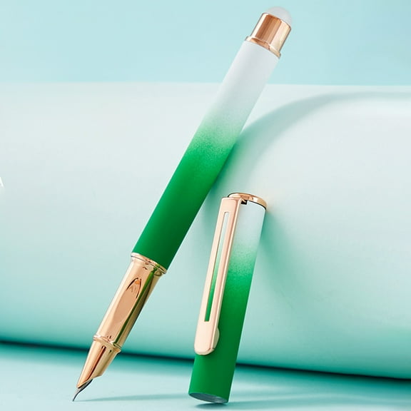 Erasable Gel Pen, 0.5mm Magic Color Changing Pen with Wipe, Refillable Student Writing Pen,Green