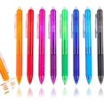 Erasable Gel Pens Clicker 8 Colors Retractable Erasable Gel Pen Clicker Pens Fine Point 0.5mm