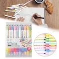 thumbnail image 1 of Erasable Highlighters, 10 Color Changing Highlighter Pens, Highlighters Assorted Colors, Fun Creative Markers, Smooth Writing Highlighters for Journaling Study Notes 4.33x5.82 Inch, 1 of 9