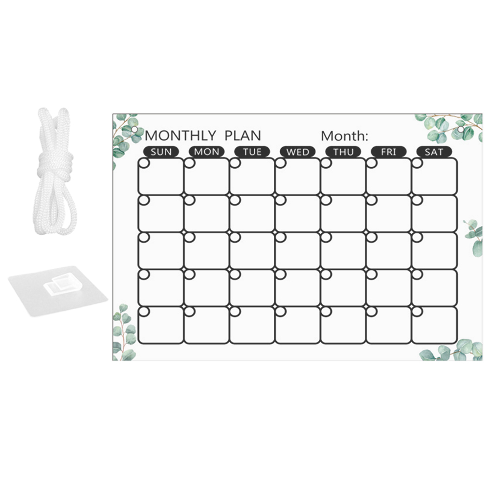 Erasable Memo Board Clear Calendar for Wall Calendars Writing Boards ...