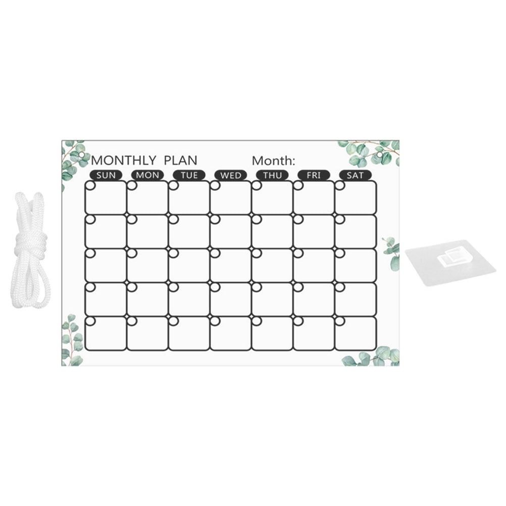 Erasable Memo Board Hanging Desk Calendars Refrigerator Acrylic for