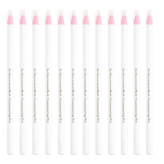 Erasable Pencil,12pcs/pack Fabric Invisible Erasable Pen Tailor Dressmaker Craft Marking Sewing Accessories, Sewing Pencil