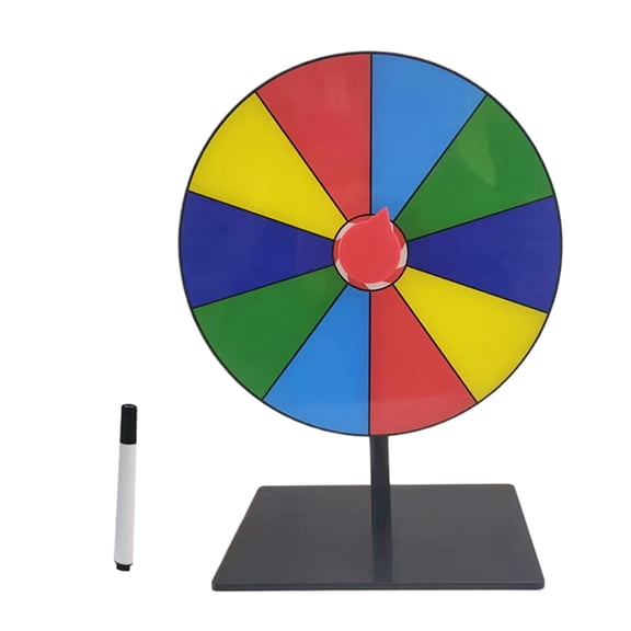 Erasable Reusable Fortunes Wheel Fortunes Party Turn Plate Draws Roulette Wheel Tabletop Prize Turntable Easy to Use