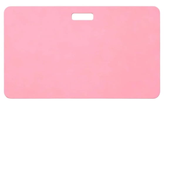 Erasable Silicone Badge Note - Reusable ID Card with Waterproof, Stain-Resistant Features, Food-Grade Material, Lightweight Design, Perfect for Work, Events, and Outdoor Operations. Pink