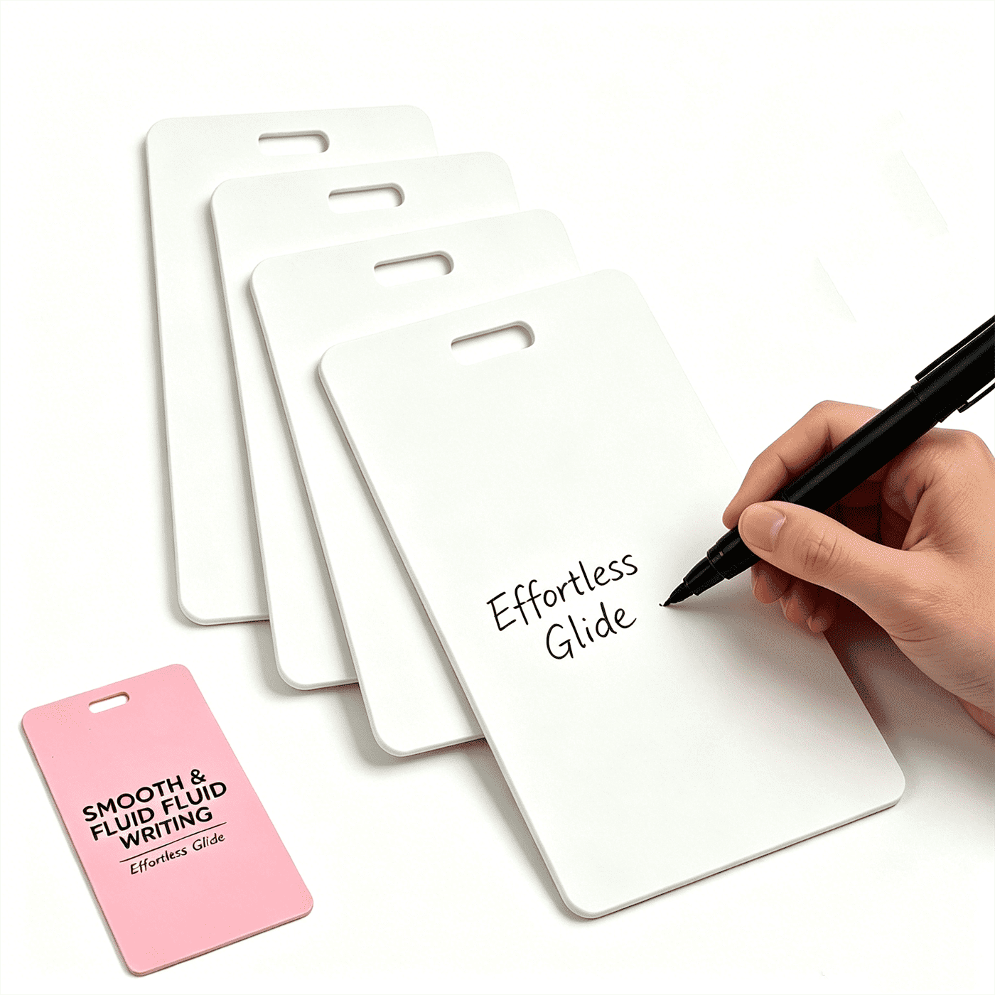 Erasable Silicone Badge Sticky Notes – Reusable Horizontal/Vertical ...