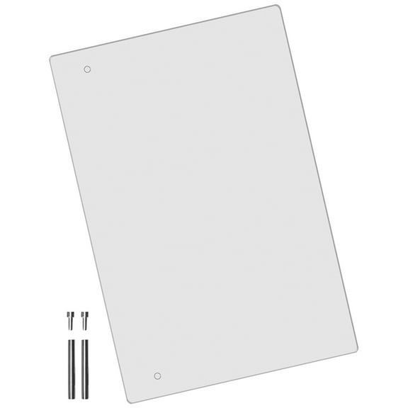 Erasable Writing Board Acrylic Message Tabletop Decor Magnetic Whiteboard for Fridge Memo Students Office