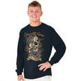 thumbnail image 1 of Erase All Fears Snake Skull Tattoo Plus Size Long Sleeve Graphic Tee Shirt Brisco Brands 2X, 1 of 5
