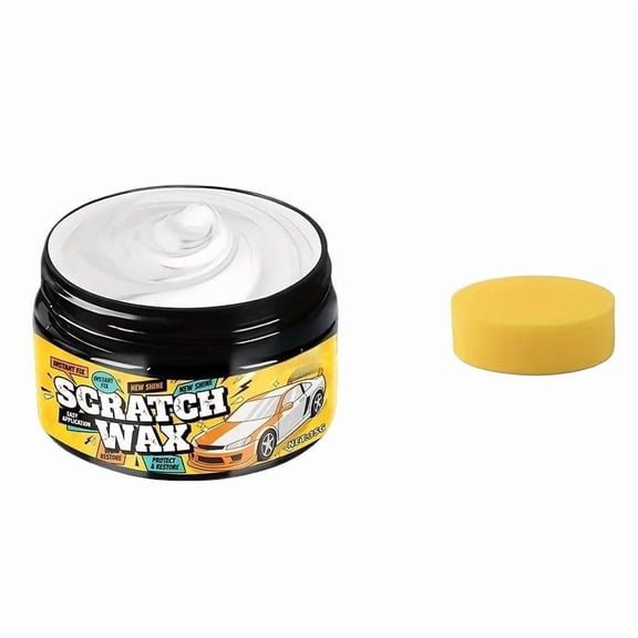 Erase Car Scratches - Polish Cream,35g Car Paint Scratch Repair with Sponge | for Damage Marks Drivers Frequent Commuting Maintenance Yellow