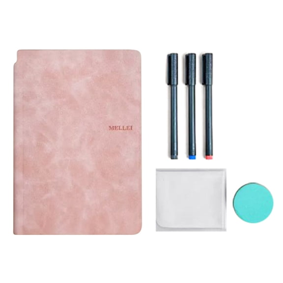 Erase Whiteboard Notepad Memo Desk Small White Boards Notebook for Family Weekly Meal Planner Shopping List Office