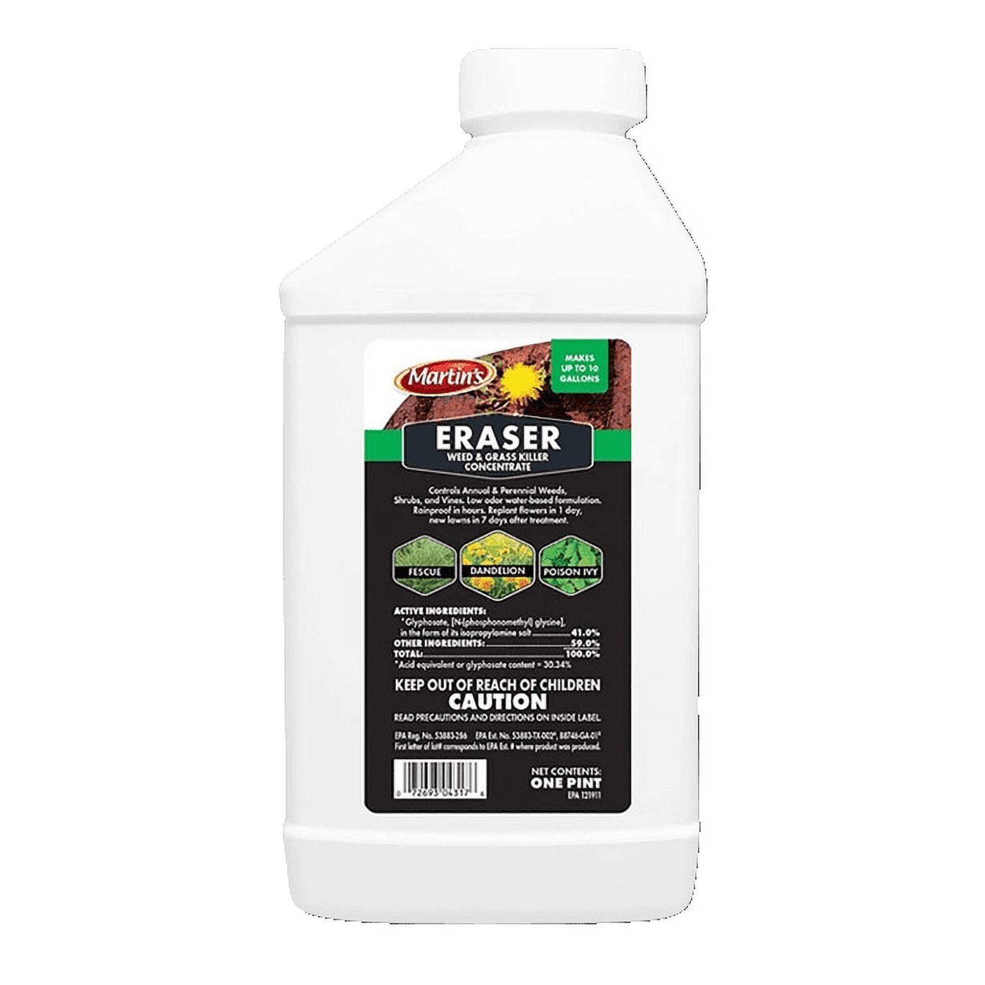 Eraser 41 Glyphosate 16oz Compare to Roundup Pro Weed Killer