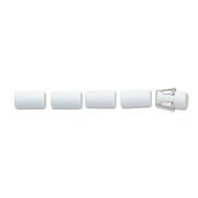 Eraser Refills For Pentel Champ, E-Sharp, Jolt, Icy And Quicker Clicker Pencils, Cylindrical Rod, White, 5/tube | Bundle of 5 Packs