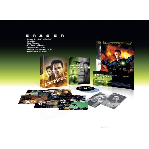Eraser Limited Collector's Edition with Steelbook (4K Ultra HD) James Coburn Vanessa Williams