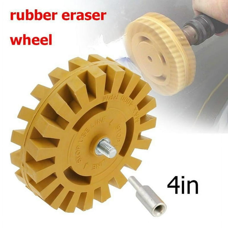 Eraser Wheel 4 Inch Adhesive Remover Wheel Rubber Wheel Decal Remover For  Car